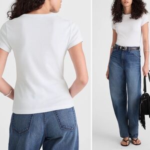 VTG Iconic 90s Baby Tee in White (Dead-stock USA)